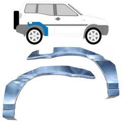 Reparaturblech Kotflügel hinten für Nissan Terrano II 1993-2005 / Links+Rechts / Satz 9620