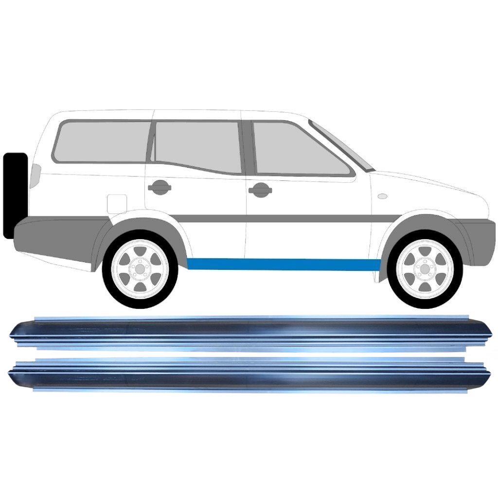 Reparaturblech Schweller Für Nissan Terrano Ii 1993-2005 / Links+Rechts / Satz 11364