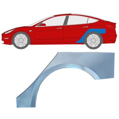 Reparaturblech Kotflügel hinten für Tesla Model 3 2017-2023 / Links 16374