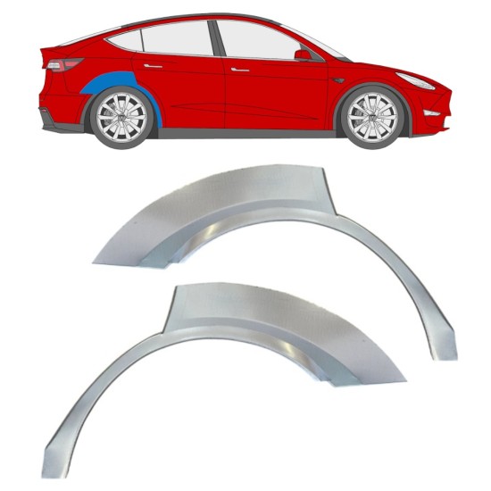 Reparaturblech Kotflügel hinten für Tesla Model Y 2020- / Links+Rechts / Satz 16378