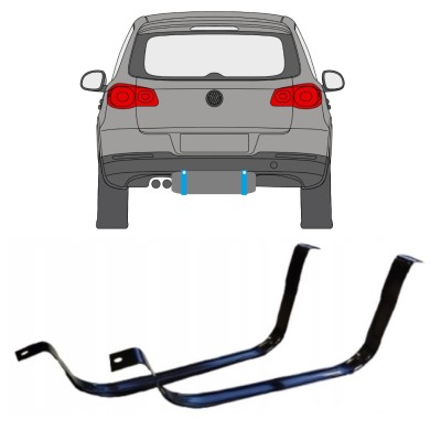 Tankhalterung Kraftstofftank für Volkswagen Tiguan 2007-2016 14954