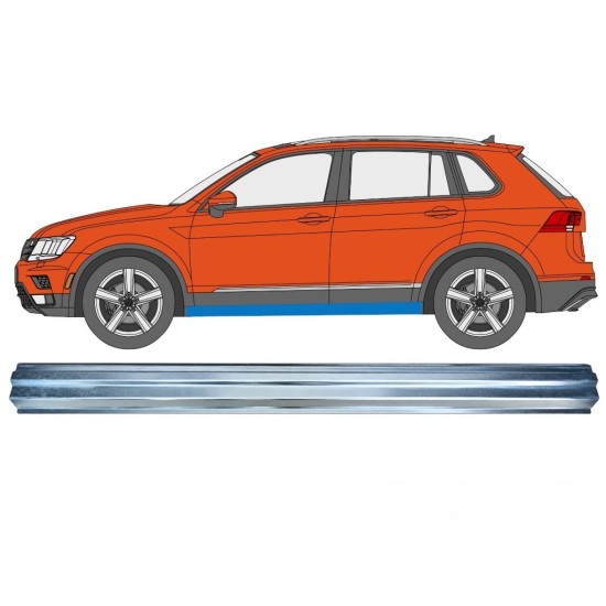 Reparaturblech unterer Schweller für Volkswagen Tiguan 2016-2024 / Links 17221