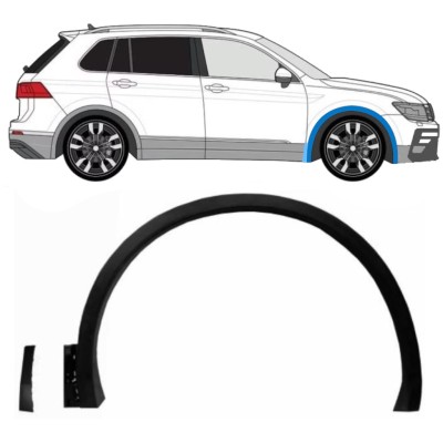 Seitenleiste Kotflügel vorne für Volkswagen Tiguan 2016-2024 R-Line / Rechts / Satz 14848