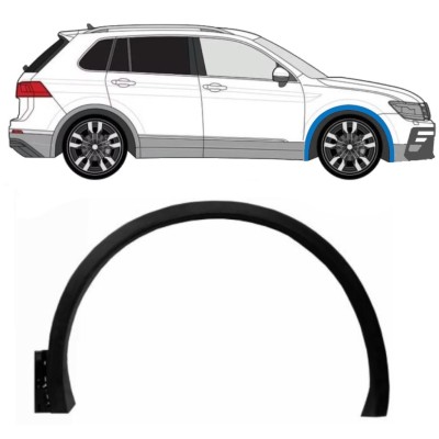 Seitenleiste Kotflügel vorne für Volkswagen Tiguan 2016-2024 R-Line / Rechts 14861