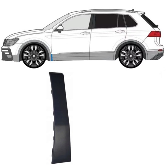 Seitenleiste Kotflügel vorne für Volkswagen Tiguan 2016-2024 R-Line / Links 14864