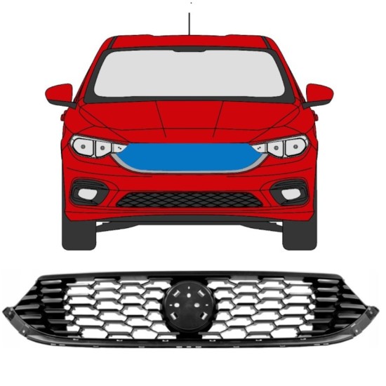 Kühlergrill für Fiat Tipo 2016- 7530