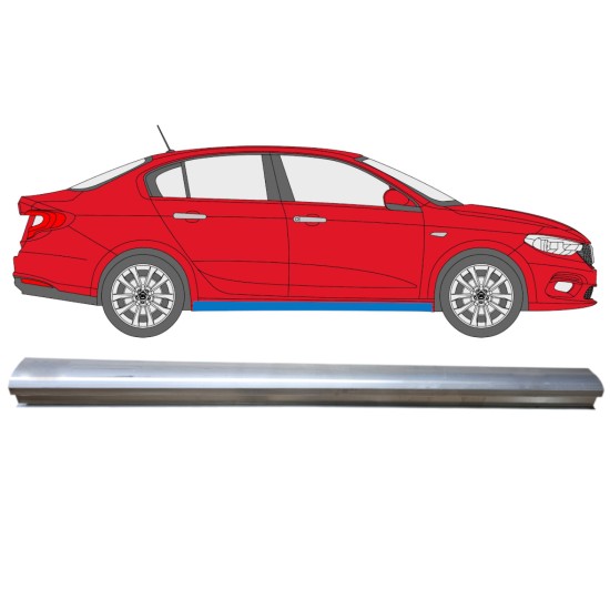 Reparaturblech unterer Schweller für Fiat Tipo 2016- / Rechts 14972