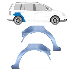 Reparaturblech Kotflügel hinten für Volkswagen Touran 2003-2010 / Links+Rechts / Satz 10253