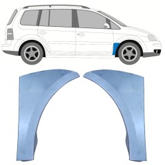 Reparaturblech Kotflügel vorne für Volkswagen Touran 2003-2010 / Links+Rechts / Satz 9737