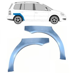 Reparaturblech Kotflügel hinten für Volkswagen Touran 2003-2010 / Links+Rechts / Satz 9202