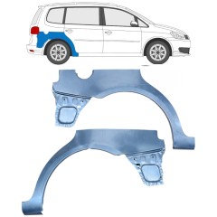Reparaturblech Kotflügel hinten für Volkswagen Touran 2010-2015 / Links+Rechts / Satz 10520
