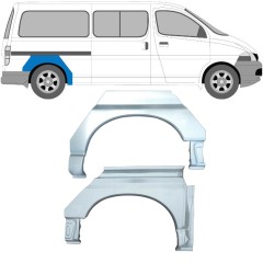 Reparaturblech Kotflügel hinten für Toyota Hiace 1995-2006 / Links+Rechts / Satz 10028