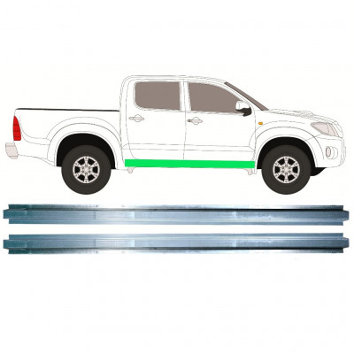 TOYOTA HILUX 2005-2015 INNEN SCHWELLER REPARATURBLECH / RECHTS + LINKS / SATZ