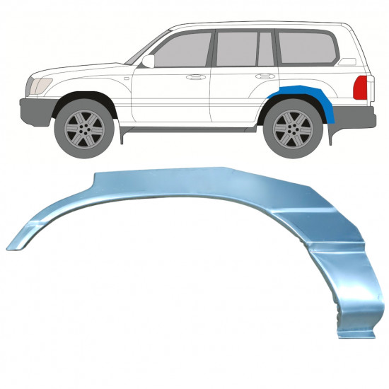 TOYOTA LAND CRUISER 1998-2007 RADLAUF REPARATURBLECH / LINKS