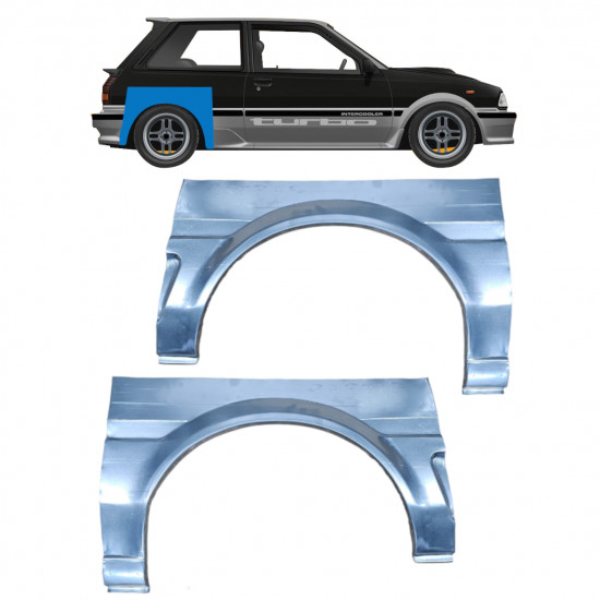 TOYOTA STARLET 1984-1989 RADLAUF REPARATURBLECH / SATZ