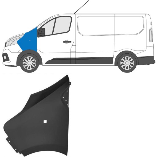 Vorne Kotflügel für Renault Trafic 2014- 2014-2021 / Links 17102