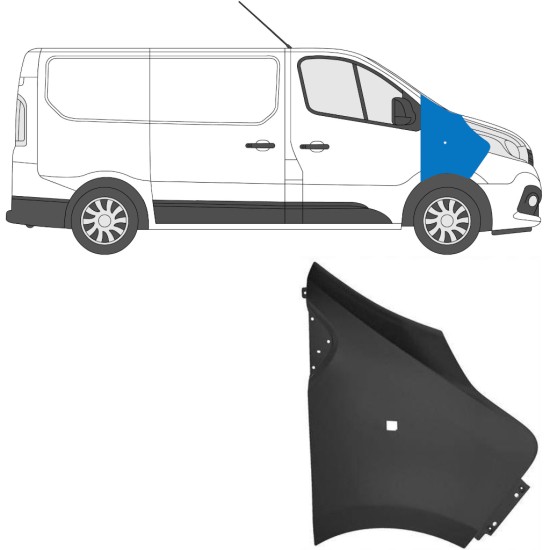 Vorne Kotflügel für Renault Trafic 2014- 2014-2021 / Rechts 17101