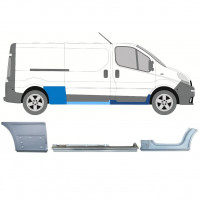 RENAULT TRAFIC OPEL VIVARO 2001-2014 LANG REPARATURBLECH / SATZ / RECHTS