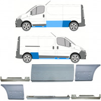 RENAULT TRAFIC OPEL VIVARO 2001-2014 LANG REPARATURBLECH / SATZ / RECHTS + LINKS