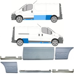 Reparaturblech-Set für Opel Vivaro 2001-2014 / Links+Rechts / 13309
