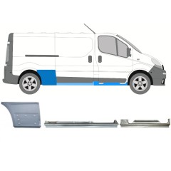 Reparaturblech-Set für Renault Trafic 2001-2014 / Rechts / 11104