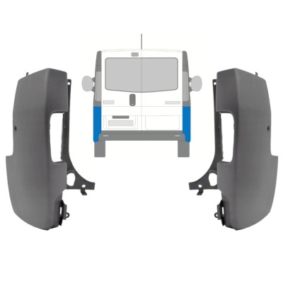 Ecke hinterer Stoßstange für Renault Trafic 2001-2014 / Links+Rechts / Satz 9944