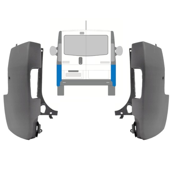 Ecke hinterer Stoßstange für Renault Trafic 2001-2014 / Links+Rechts / Satz 9944