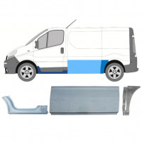 RENAULT TRAFIC OPEL VIVARO 2001-2014 KURZ REPARATURBLECH / SATZ / LINKS