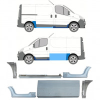 RENAULT TRAFIC OPEL VIVARO 2001-2014 KURZ REPARATURBLECH / SATZ / LINKS + RECHTS