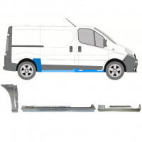 RENAULT TRAFIC OPEL VIVARO 2001-2014 KURZ REPARATURBLECH / SATZ / RECHTS