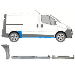 Reparaturblech-Set für Opel Vivaro 2001-2014 / Rechts / 11228