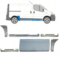 RENAULT TRAFIC OPEL VIVARO 2001-2014 KURZ REPARATURBLECH / SATZ / LINKS + RECHTS