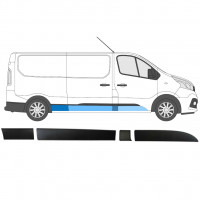 RENAULT TRAFIC OPEL VIVARO TALENTO 2014- LANG SEITENLEISTEN SATZ / RECHTS