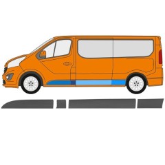 Seitenleiste für Opel Vivaro 2014-2019 / Links / Satz 13325