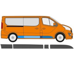 Seitenleiste für Opel Vivaro 2014-2019 / Rechts / Satz 13324