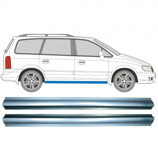 HYUNDAI TRAJET 2000-2008 SCHWELLER REPARATURBLECH / RECHTS = LINKS / SATZ