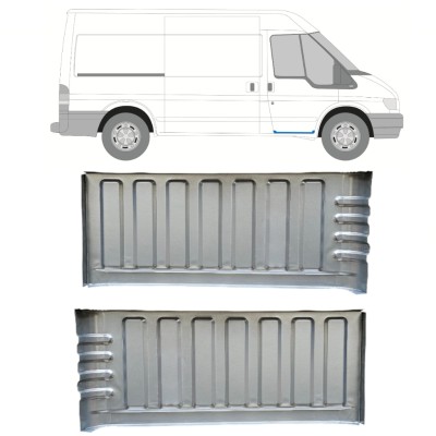 Reparaturblech für Trittstufe für Ford Transit 2000-2013 / Links+Rechts / Satz 15056