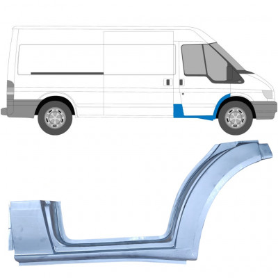 FORD TRANSIT 2000-2013 VORNE RADLAUF REPARATURBLECH SCHWELLER REPARATURBLECH / RECHTS