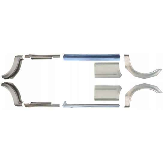 Reparaturblech Schweller + Kotflügel hinten für Ford Transit 2000-2013 / Satz 12677
