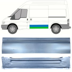 Reparaturblech für Schiebetür, außen unten für Ford Transit 2000-2013 / Links / Satz 12667
