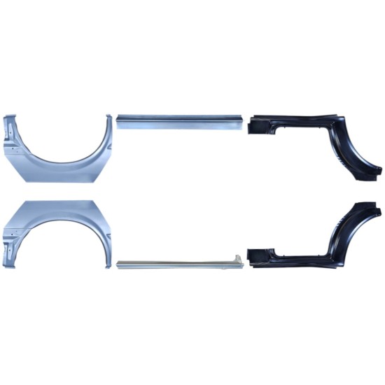 Reparaturblech-Set für Ford Transit 2000-2013 / Links+Rechts / 15024