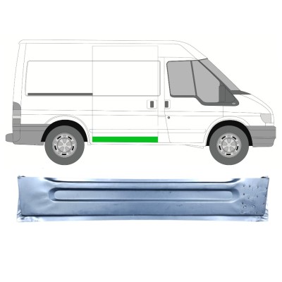 Reparaturblech innere Schiebetür für Ford Transit 2000-2013 / Rechts 15129