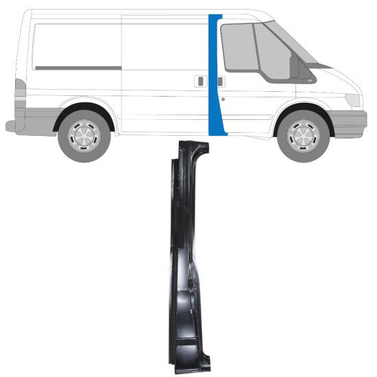 Reparaturblech der Säule für Ford Transit 2000-2013 / Rechts 16061
