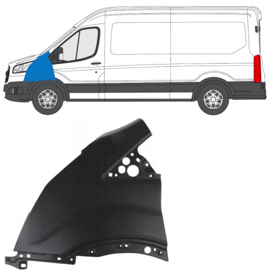 Vorne Kotflügel für Ford Transit 2014- 2014-2019 / Links 17093