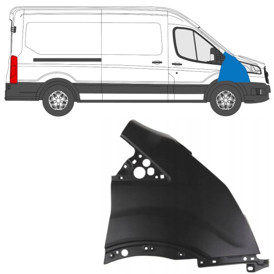 Vorne Kotflügel für Ford Transit 2014- 2014-2019 / Rechts 17092