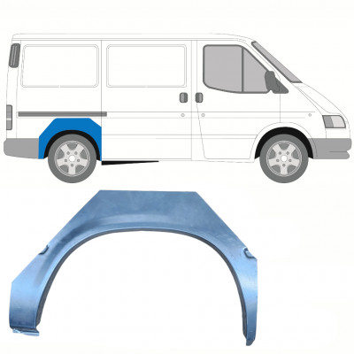 FORD TRANSIT 1985-1991 RADLAUF REPARATURBLECH / RECHTS