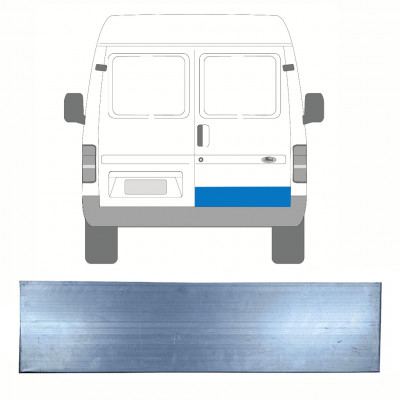 FORD TRANSIT 1985-2000 HINTEN TÜR REPARATURBLECH / RECHTS / UNTEN TEIL