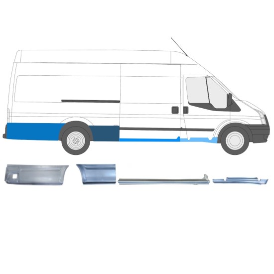 Reparaturblech-Set für Ford Transit 2000-2013 / Rechts / 14683