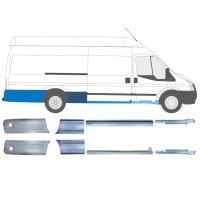 Reparaturblech-Set für Ford Transit 2000-2013 / Links+Rechts / 14685 Reparaturblech-Set für Ford Transit 2000-2013 / Links+Rechts / 14685