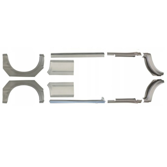 Reparaturblech Schweller + Kotflügel hinten für Ford Transit 2000-2013 / Links+Rechts / Satz 10640